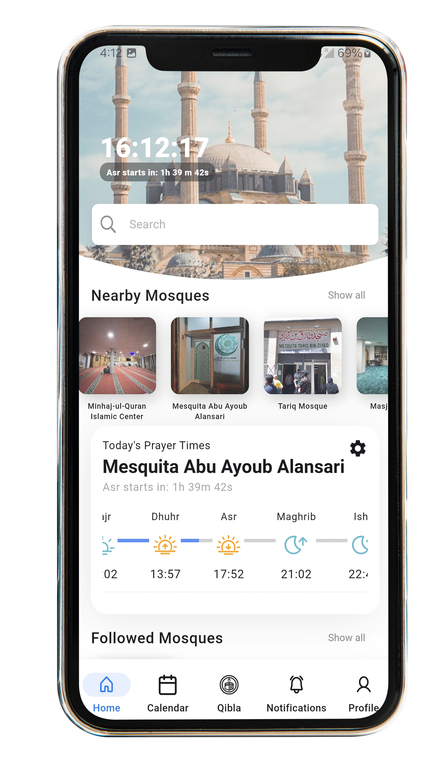 Accurate Prayer Times: Receive precise local prayer times based on your location, ensuring you never miss a prayer.
