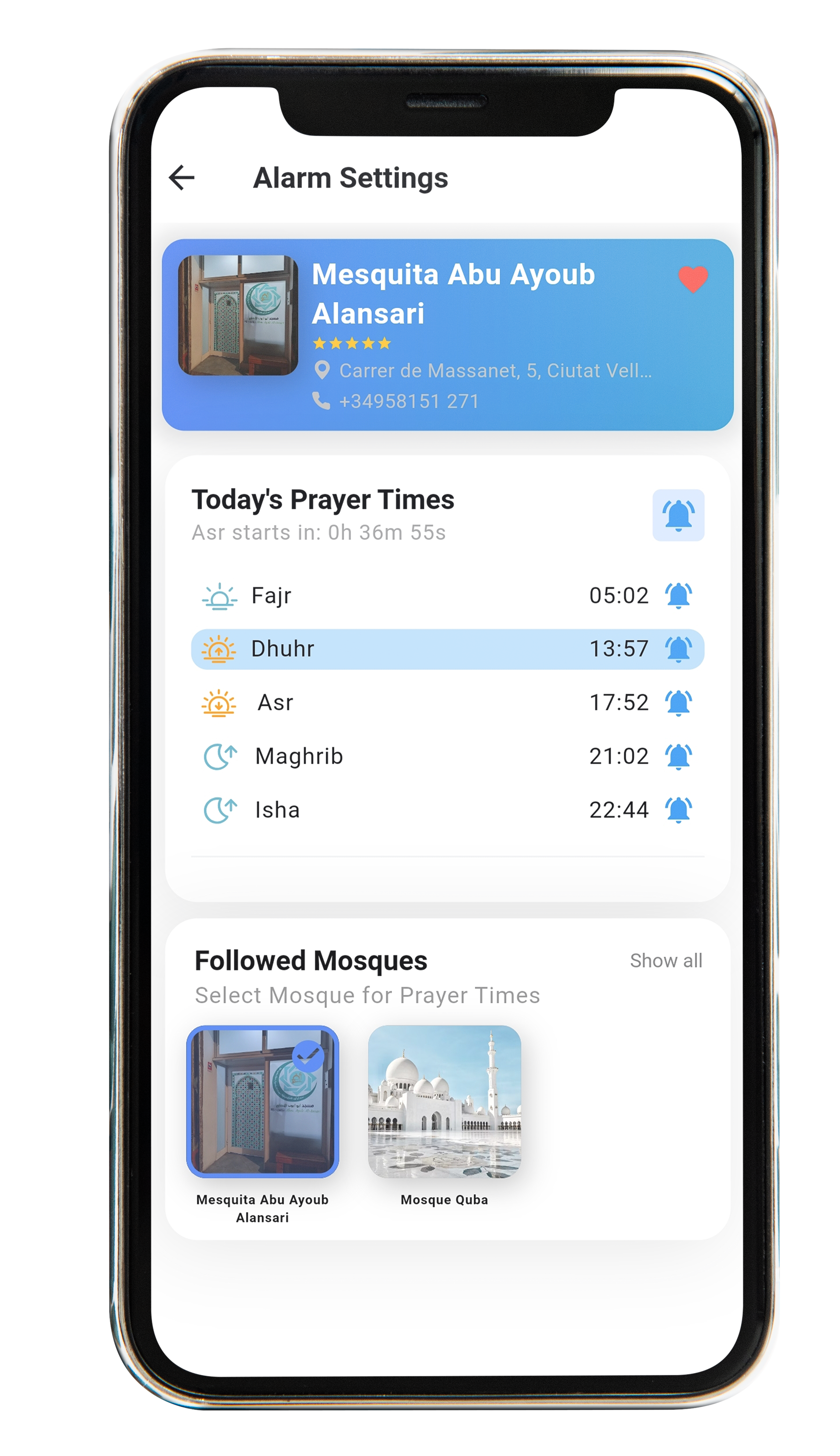Stay on top of your daily prayers with timely notifications. Customize alerts to fit your schedule effortlessly.