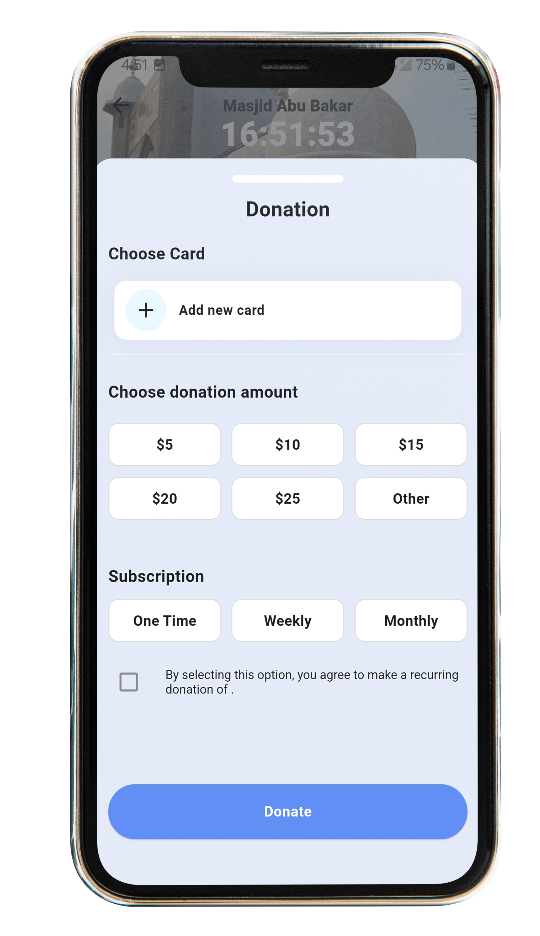 Online Donations: Support your mosque with easy, secure online donations, ensuring continuous support for your community.