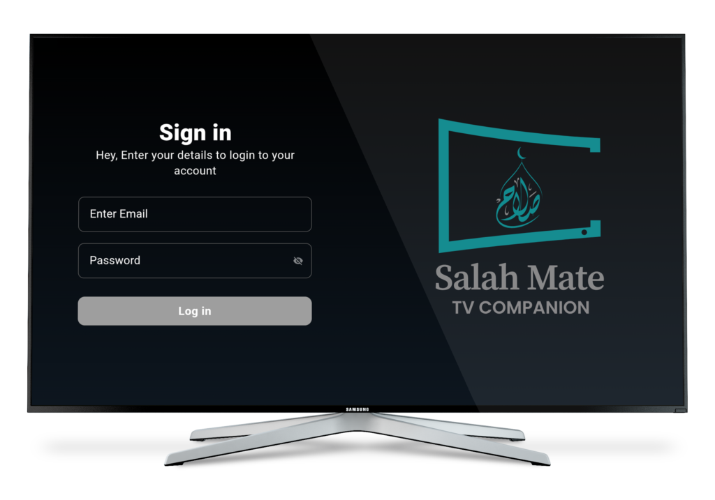 : Simply install the app on your mosque's Smart TV and log in with your Salah Mate credentials. The app automatically displays information based on your mosque's settings.