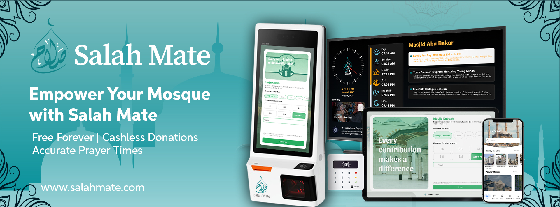 Digitalise mosque schema with Salah Mate tools